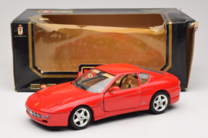 Ferrari 456 GT Raudonas Bburago 1:18 3046-R1 Metalas - nuotrauka 8 iš 8