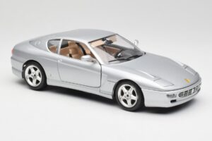 Ferrari 456 GT Sidabrinis Bburago 1:18 3036-M2 Metalas - nuotrauka 6 iš 8