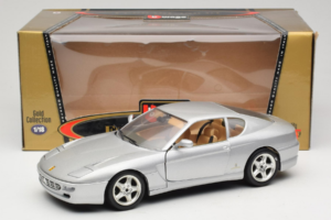 Ferrari 456 GT Sidabrinis Bburago 1:18 3336-S1 Metalas - nuotrauka 8 iš 8