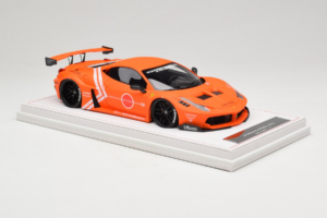 Ferrari 458 Liberty Walk LB-Silhouette WORKS GT Oranžinis IVY 1:18 REMC002 Derva - nuotrauka 4 iš 6
