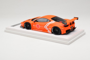 Ferrari 458 Liberty Walk LB-Silhouette WORKS GT Oranžinis IVY 1:18 REMC002 Derva - nuotrauka 5 iš 6