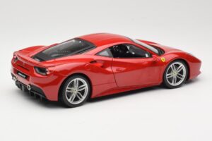 Ferrari 488 GTB Raudonas Bburago 1:18 18-16008 Metalas - nuotrauka 3 iš 8