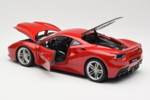 Ferrari 488 GTB Raudonas Bburago 1:18 18-16008 Metalas - nuotrauka 5 iš 8