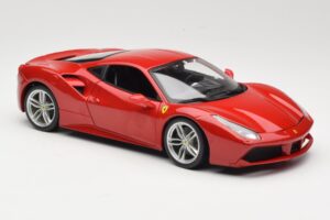 Ferrari 488 GTB Raudonas Bburago 1:18 18-16008 Metalas - nuotrauka 6 iš 8