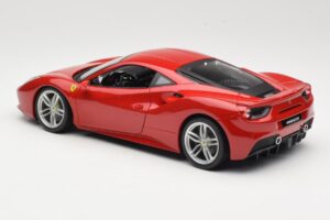 Ferrari 488 GTB Raudonas Bburago 1:18 18-16008 Metalas - nuotrauka 7 iš 8