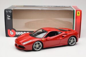 Ferrari 488 GTB Raudonas Bburago 1:18 18-16008 Metalas - nuotrauka 8 iš 8