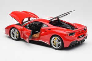 Ferrari 488 GTB Raudonas Bburago 1:18 18-76102 Metalas - nuotrauka 5 iš 8