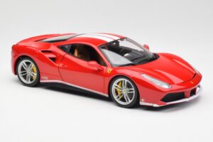 Ferrari 488 GTB Raudonas Bburago 1:18 18-76102 Metalas - nuotrauka 6 iš 8