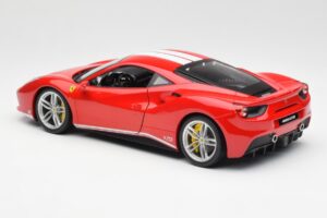 Ferrari 488 GTB Raudonas Bburago 1:18 18-76102 Metalas - nuotrauka 7 iš 8