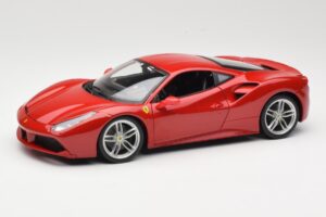 Ferrari 488 GTB Raudonas Bburago 1:18 18-16008 Metalas