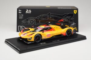 Ferrari 499P Hypercar AF Corse #83 R. Kubica / Y. Ye / R. Shwartzman 24 Hours of Le Mans 2024 Bburago 1:18 18-16313-83-VET Me - nuotrauka 9 iš 9