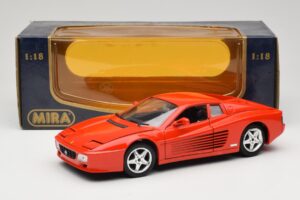 Ferrari 512 TR Raudonas Mira 1:18 6144 Metalas - nuotrauka 8 iš 8