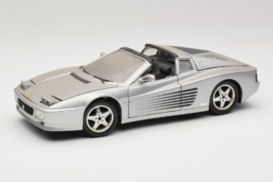 Ferrari 512TR Targa Sidabrinis Mira 1:18 6175 Metalas