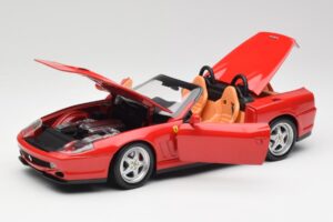 Ferrari 550 Barchetta Rosso Corsa Hot Wheels 1:18 29441 Metalas - nuotrauka 2 iš 8