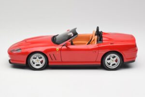 Ferrari 550 Barchetta Rosso Corsa Hot Wheels 1:18 29441 Metalas - nuotrauka 4 iš 8