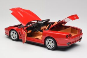 Ferrari 550 Barchetta Rosso Corsa Hot Wheels 1:18 29441 Metalas - nuotrauka 5 iš 8
