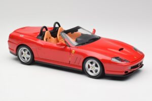 Ferrari 550 Barchetta Rosso Corsa Hot Wheels 1:18 29441 Metalas - nuotrauka 6 iš 8