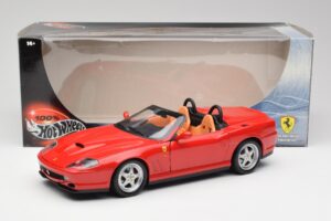 Ferrari 550 Barchetta Rosso Corsa Hot Wheels 1:18 29441 Metalas - nuotrauka 8 iš 8