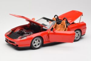 Ferrari 550 Barchetta Rosso Corsa Hot Wheels 1:18 074299294419 Metalas - nuotrauka 2 iš 8