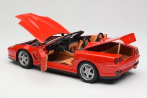 Ferrari 550 Barchetta Rosso Corsa Hot Wheels 1:18 074299294419 Metalas - nuotrauka 5 iš 8