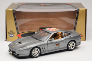 Ferrari 550 Maranello 25 Ferrari Model Club Sidabras Bburago 1:18 3344-S1 Metalas - nuotrauka 7 iš 7