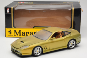 Ferrari 550 Maranello Gold Metallic Braccio & Gotz Bburago 1:18 3044-G1 Metalas - nuotrauka 8 iš 8