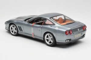Ferrari 550 Maranello Pilkas Metallic Maisto 1:18 4839 Metalas - nuotrauka 5 iš 6