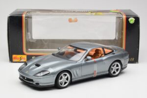 Ferrari 550 Maranello Pilkas Metallic Maisto 1:18 4839 Metalas - nuotrauka 6 iš 6