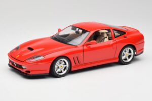 Ferrari 550 Maranello Raudonas Bburago 1:18 3064 Metalas