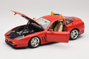 Ferrari 550 Maranello Safety Car Rosso Corsa Bburago 1:18 3064-P1 Metalas - nuotrauka 2 iš 8