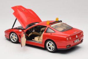 Ferrari 550 Maranello Safety Car Rosso Corsa Bburago 1:18 3064-P1 Metalas - nuotrauka 5 iš 8