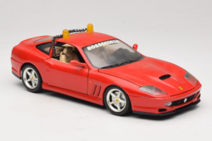Ferrari 550 Maranello Safety Car Rosso Corsa Bburago 1:18 3064-P1 Metalas - nuotrauka 6 iš 8