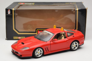 Ferrari 550 Maranello Safety Car Rosso Corsa Bburago 1:18 3064-P1 Metalas - nuotrauka 8 iš 8