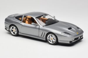 Ferrari 550 Maranello Sidabras Bburago 1:18 3344 Metalas - nuotrauka 6 iš 8