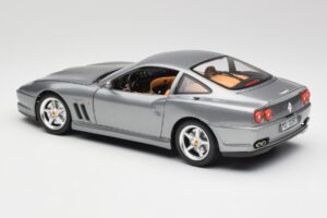 Ferrari 550 Maranello Sidabras Bburago 1:18 3344 Metalas - nuotrauka 7 iš 8