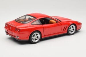 Ferrari 575M Maranello Raudonas Hot Wheels 1:18 54937 Metalas - nuotrauka 3 iš 8