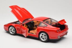 Ferrari 575M Maranello Raudonas Hot Wheels 1:18 54937 Metalas - nuotrauka 5 iš 8