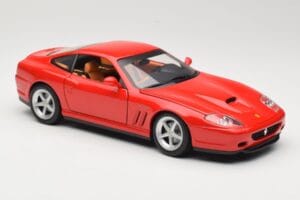 Ferrari 575M Maranello Raudonas Hot Wheels 1:18 54937 Metalas - nuotrauka 6 iš 8
