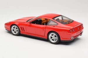 Ferrari 575M Maranello Raudonas Hot Wheels 1:18 54937 Metalas - nuotrauka 7 iš 8
