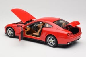 Ferrari 612 Scaglietti Rosso Corsa Hot Wheels 1:18 B6047 Metalas - nuotrauka 5 iš 8