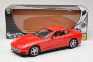 Ferrari 612 Scaglietti Rosso Corsa Hot Wheels 1:18 B6047 Metalas - nuotrauka 8 iš 8