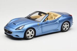 Ferrari California Šviesiai Mėlynas Hot Wheels 1:18 N2043 Metalas