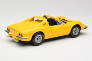 Ferrari Dino 246 GTS Geltonas Hot Wheels 1:18 23920 Metalas - nuotrauka 3 iš 8