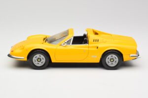 Ferrari Dino 246 GTS Geltonas Hot Wheels 1:18 23920 Metalas - nuotrauka 4 iš 8