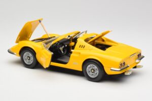 Ferrari Dino 246 GTS Geltonas Hot Wheels 1:18 23920 Metalas - nuotrauka 5 iš 8