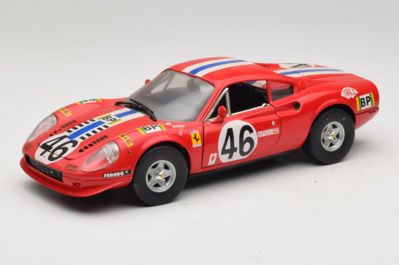 Ferrari Dino 246 GT #46 Raudonas Anson 1:18 3580-P1 Metalas