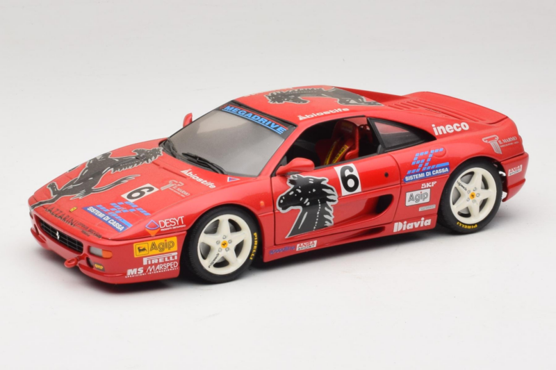 Ferrari F355 Berlinetta Diavia #6 Raudonas UT Models 1:18 180074020-P3 Metalas