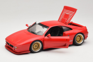 Ferrari F355 Berlinetta Raudonas Su Individualiais Aukso Ratlankiais UT Models 1:18 180074020-P5 Metalas - nuotrauka 2 iš 8
