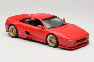 Ferrari F355 Berlinetta Raudonas Su Individualiais Aukso Ratlankiais UT Models 1:18 180074020-P5 Metalas - nuotrauka 6 iš 8