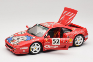 Ferrari F355 Berlinetta Slushuppie #52 M. Peters Raudonas UT Models 1:18 180074020-P4 Metalas - nuotrauka 2 iš 8